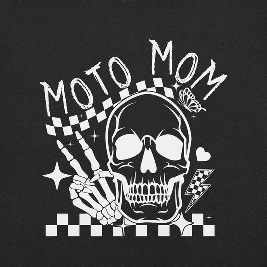 Moto Mom Skull t-shirt