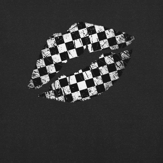 Checkered Lips t-shirt