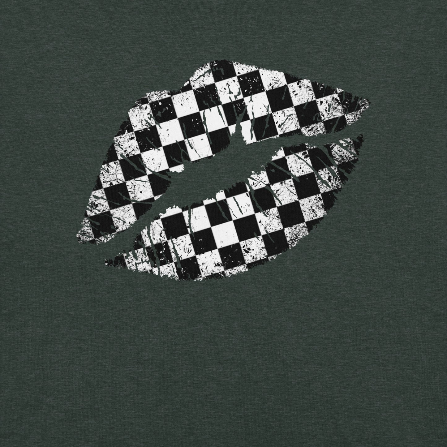 Checkered Lips t-shirt