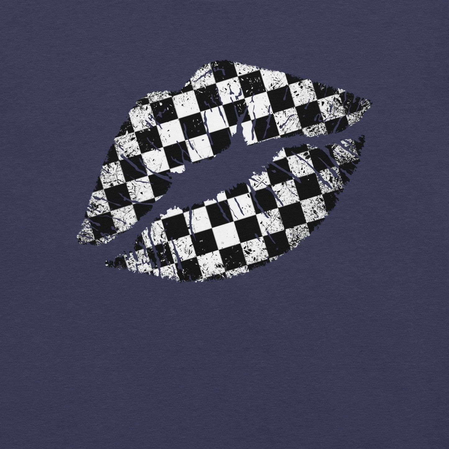 Checkered Lips t-shirt