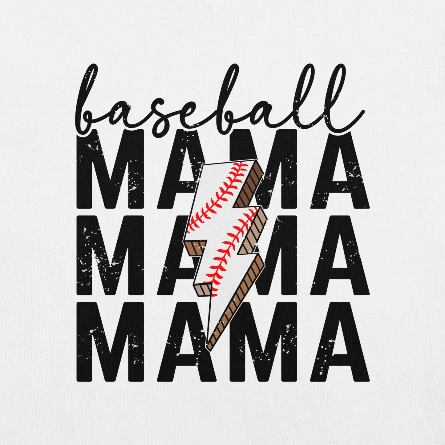 Baseball Mama Lightning Bolt t-shirt