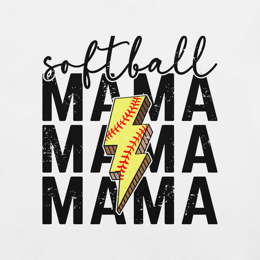 Softball Mama Bolt -shirt